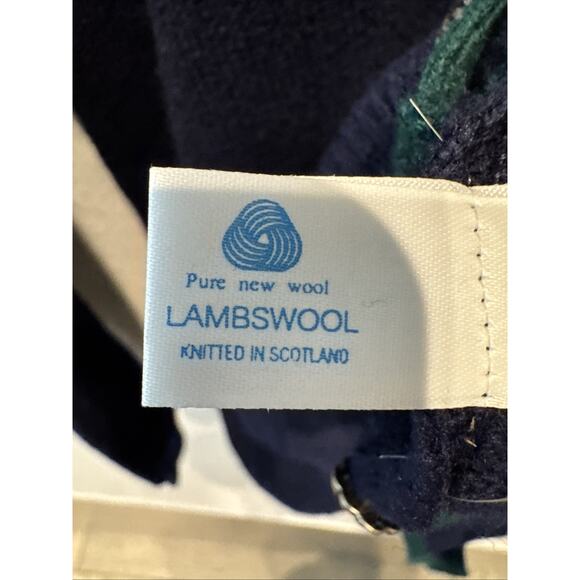 James Pringle Weavers of Inverness Navy Blue Lambswool Made In Scotland Cardigan - Picture 6 of 8